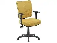 Officeworks Pago Flash II Deluxe Heavy-Duty Ergonomic Chair with Arms Mustard offer