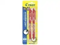 Officeworks Pilot Frixion Ball Erasable Gel Pens 0.7mm Red 2 Pack offer