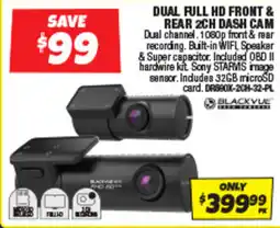 Autobarn Dual full HD front & rear 2ch dash cam offer
