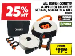 Autobarn All rough country &xplorer recovery straps, shackles & kits offer