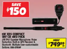 Autobarn 5W XRS Compact UHF CB 4WD Pack offer