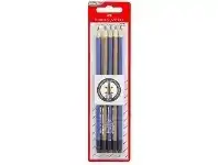 Faber-Castell Eleganz Eraser Tip Graphite Pencils HB 5 Pack