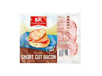 Foodworks Kr castlemaine short cut rindless bacon 630g offer