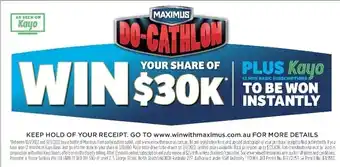 Foodworks Maximus offer