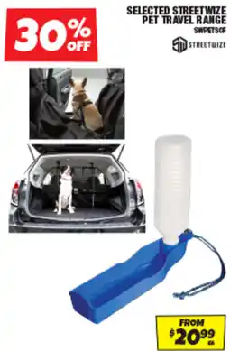 Autobarn Selected streetwize pet travel range offer