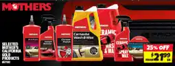 Autobarn Selected mother's california gold products offer