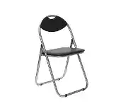 Officeworks Keji Padded Folding Chair Black offer