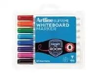 Officeworks Artline Supreme Whiteboard Markers Bullet Assorted 8 Pack offer