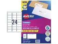 Officeworks Avery 24UP Laser Address Labels with Sure Feed 120 Sheets offer
