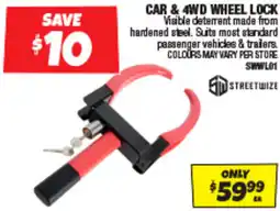 Autobarn Car & 4wd wheel lock offer