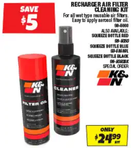 Autobarn Recharger air filter cleaning kit offer