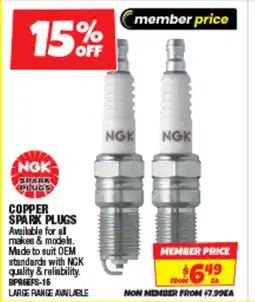 Autobarn Copper spark plugs offer
