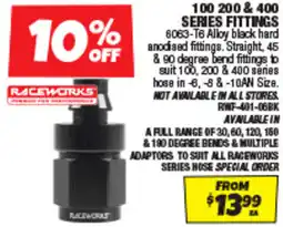 Autobarn 100 200 & 400 series fittings offer