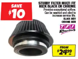 Autobarn Stubby filter multi fit neck offer