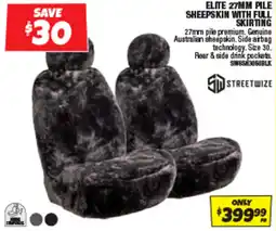 Autobarn Elite 27mm pile sheepskin with full skirting offer