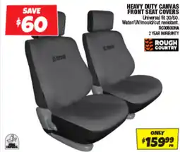 Autobarn Heavy duty canvas front seat covers offer