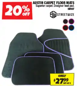 Autobarn Austin carpet floor mats offer