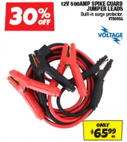 Autobarn 12v 500amp spike guard jumper leads offer