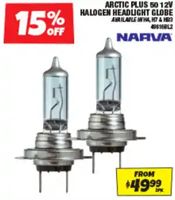 Autobarn Arctic plus 50 12v halogen headlight globe offer