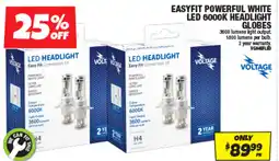 Autobarn Easyfit powerful white led 6000k headlight offer
