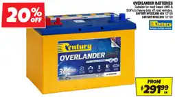 Autobarn Overlander batteries offer