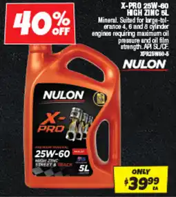 Autobarn X-PRO 25w-60 high zinc offer