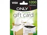 Officeworks Monetary Card Only 1 Visa Gift Card $200 offer