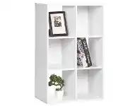 Keji 6 Cube Bookcase White