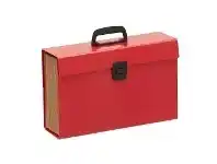 Officeworks Keji Expanding File Foolscap 19 Pocket Red offer