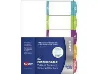 Officeworks Avery Table of Contents Dividers Quartlerly Tabs offer