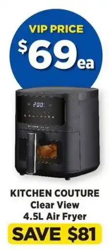 Spotlight Kitchen Couture Clear View 4.5L Air Fryer offer