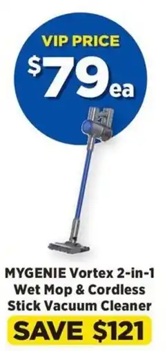 Spotlight Mygenie Vortex 2-in-1 Wet Mop & Cordless Stick Vacuum Cleaner offer