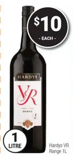 Super Cellars Hardys VR Shiraz offer