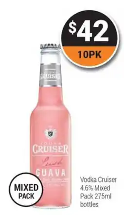 Super Cellars Vodka Cruiser Peach Guava offer