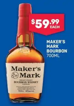 Bottlemart Maker's Mark Bourbon Whisky offer