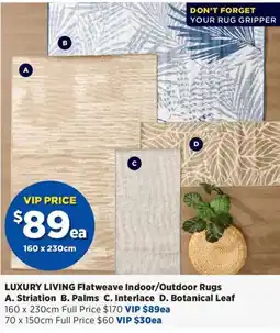 Spotlight Luxury Living Flatweave Indoor/Outdoor Rugs offer