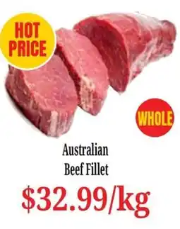Farmer Jack's Australian Beef Fillet offer