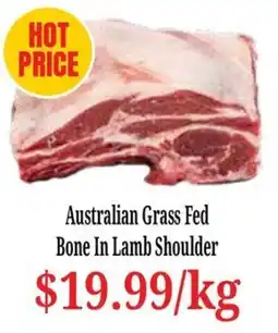 Farmer Jack's Australian Grass Fed Bone In Lamb Shoulder offer