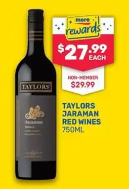 SipnSave Taylors Jaraman Red Wines offer