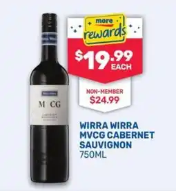 SipnSave Wirra Wirra MVCg Cabernet Sauvignon offer