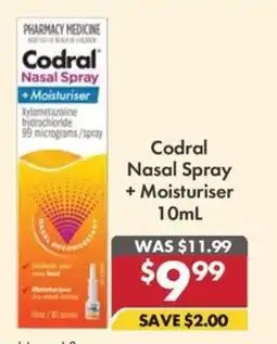 Pharmacy4Less Codral Nasal Spray + Moisturiser offer