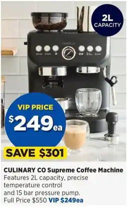 Spotlight Culinary Co Supreme Coffee Machine offer