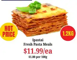 Farmer Jack's Ipastai Fresh Pasta Meals offer