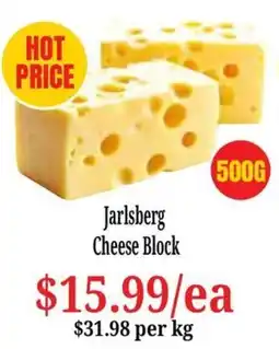 Farmer Jack's Jarlsberg Cheese Block offer