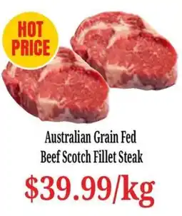 Farmer Jack's Australian Grain Fed Beef Scotch Fillet Steak offer