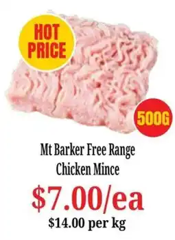 Farmer Jack's Mt Barker Free Range Chicken Mince offer