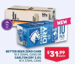 Bottlemart Better Beer Zero Carb offer