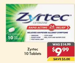 Pharmacy4Less Zyrtec 10 Tablets offer