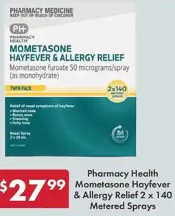 Pharmacy4Less Pharmacy Health Mometasone Hayfever & Allergy Relief offer