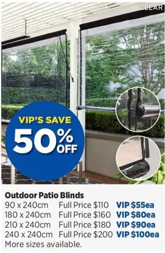 Outdoor Patio Blinds